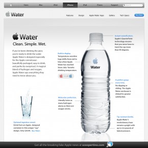 Apple in de supermarkt met revolutionair Apple Water