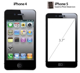 iPhone 5 icoon geëxtrapoleerd