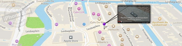 iPhone 5 glue prank locatie (Leidseplein, Amsterdam)