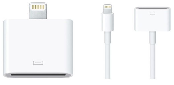 Apple iPhone 5 Lightning adapters