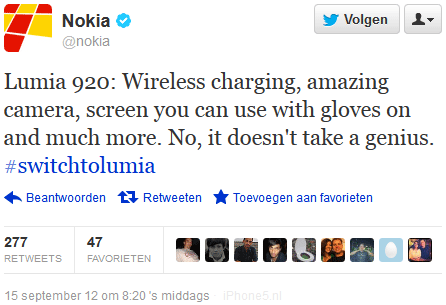 Nokia Tweet: "No, it doesn't take a genius."