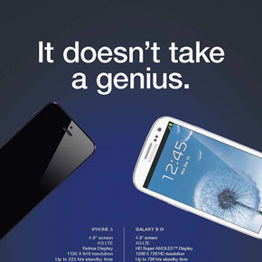 Samsung opent aanval op iPhone 5 met nieuwe ad (en Nokia tweet zelfde slogan)