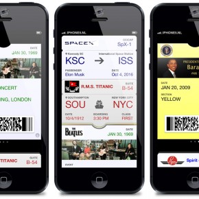 Vul Passbook met historische tickets