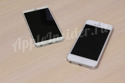 iPhone 6 concept naast iPhone 5