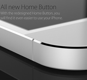 iPhone 6 concept - all new home button