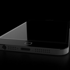 iPhone 6 concept - zwart liggend