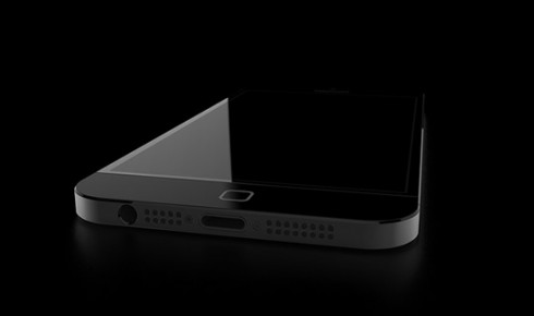 iPhone 6 concept - zwart liggend