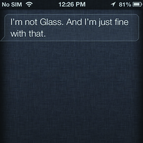 Siri drijft de spot met Google Glass