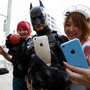 Batman is blij met de 5s in Tokyo