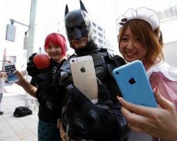 Batman is blij met de 5s in Tokyo